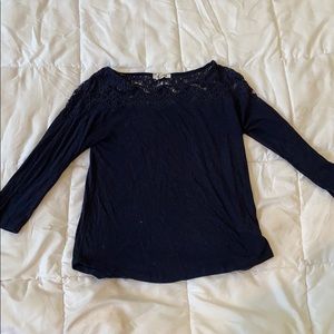 Navy Aeropostale 3/4 top